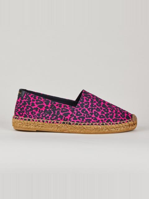 Espadrille In Fuchsia Printed Canvas