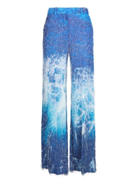 Roberto Cavalli patterned-jacquard trousers