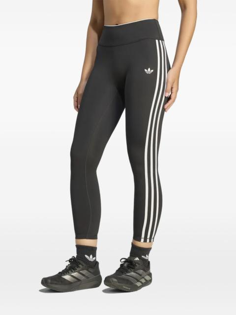adidas side-stripe logo-print trousers