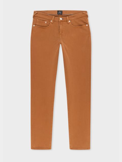 Paul Smith Light Brown Tapered-Fit Garment Dyed Jeans