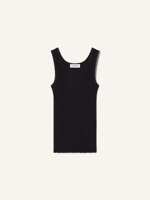 Lanvin PLEATED JERSEY TANK TOP