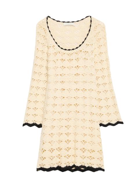Zimmermann Women's Rhiannon Crochet Minidress - White Black