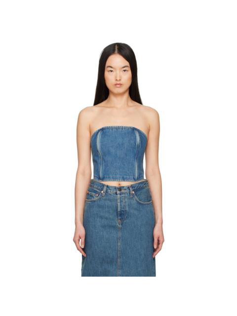 WARDROBE.NYC Blue Tube Denim Top
