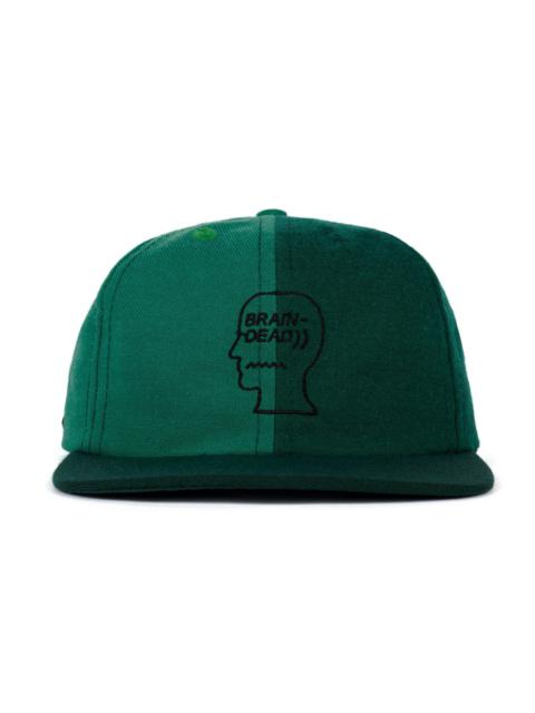 BRAIN DEAD Wool Logohead Split Hat - Green