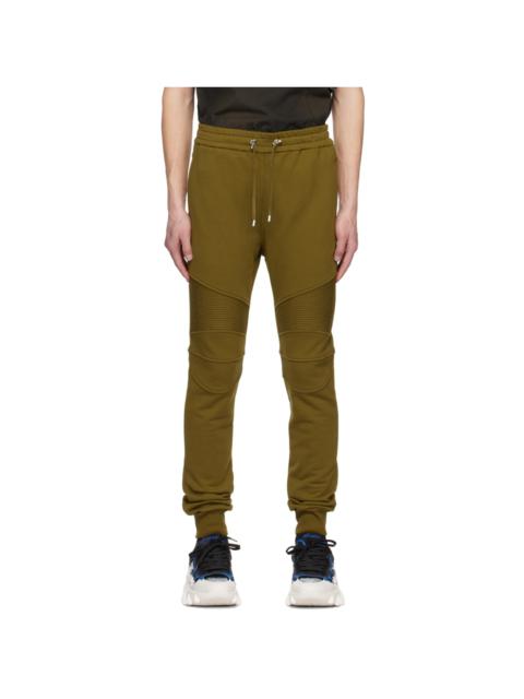 Khaki Paneled Lounge Pants