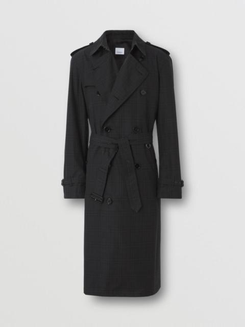 Burberry Check Cotton Trench Coat