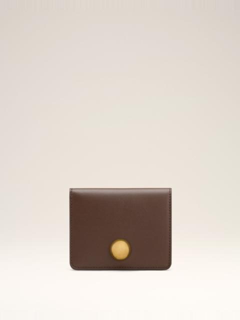 AMI Paris BROWN SMOOTH LEATHER CARROUSEL FOLDED WALLET