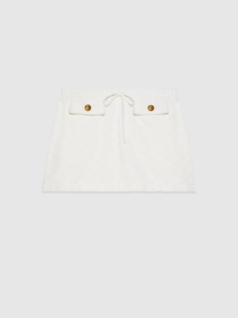 GUCCI GG cotton jersey skirt
