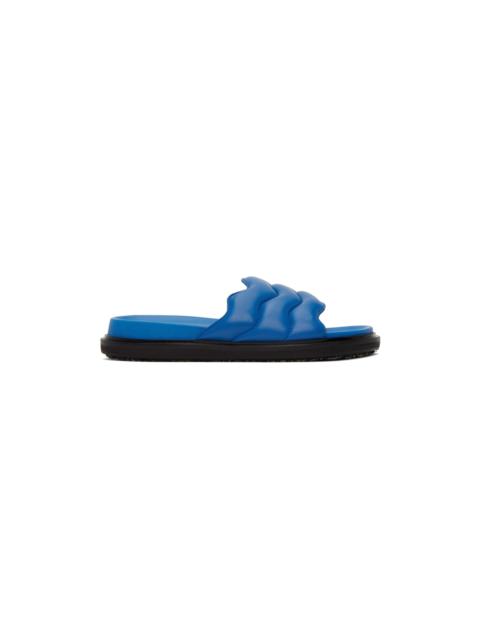 Marni Navy Fussbett Slides