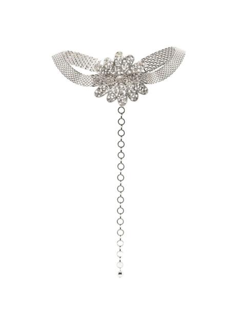 Alessandra Rich Daisy crystal-embellished necklace