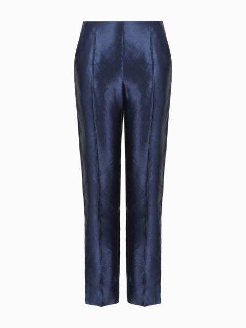 GIORGIO ARMANI Enzyme-treated linen and silk trousers