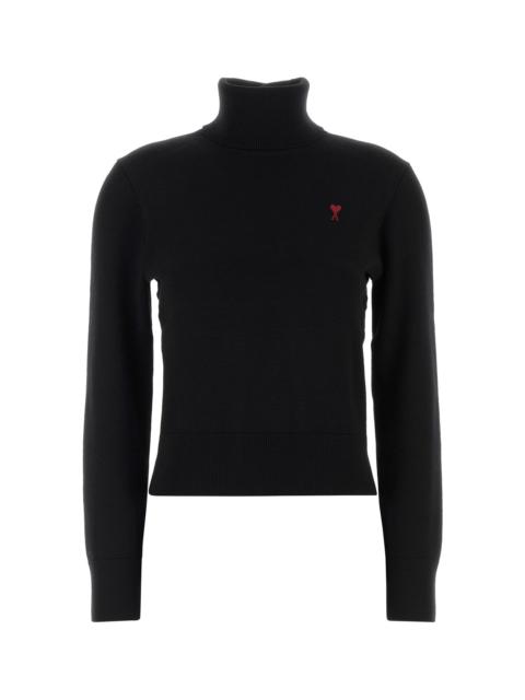 AMI Paris Black wool sweater