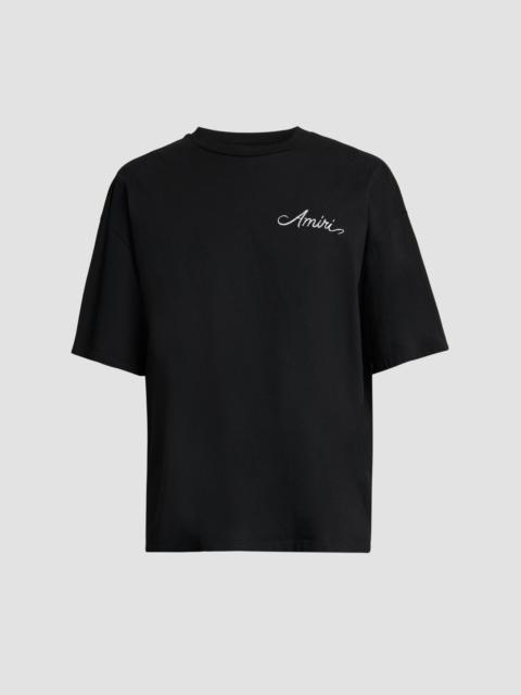 AMIRI Men's Logo Cotton T-Shirt - Black
