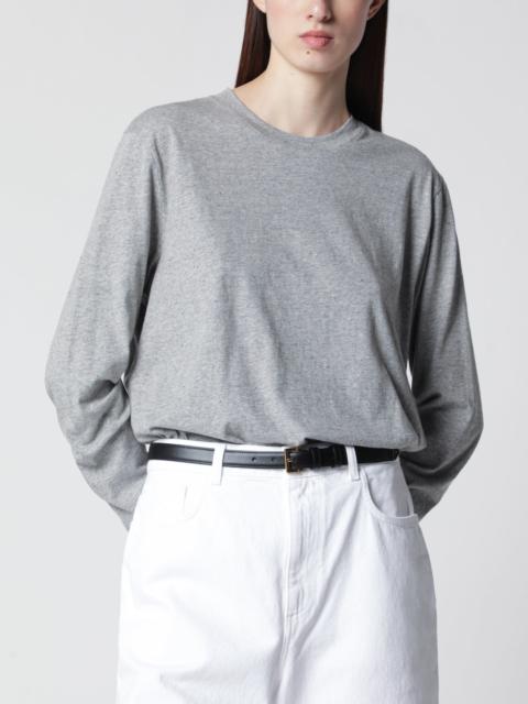 RÓHE Light grey mélange long-sleeve T-shirt