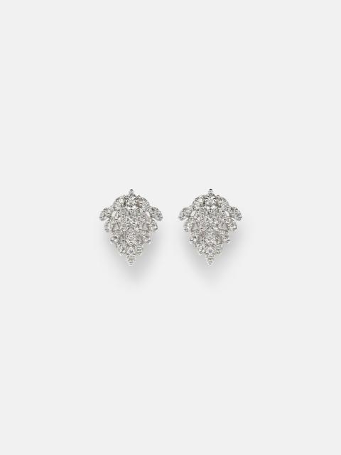 ANITA KO Snowflake 18kt white gold earrings with diamonds