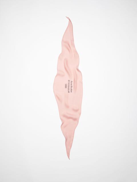 Acne Studios Silk scarf - Rose pink