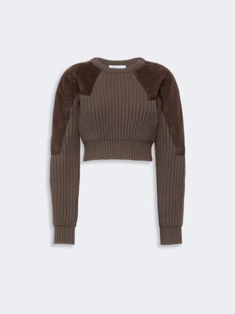Max Mara TROPICO Wool and cashmere ribbed jumper - MUD