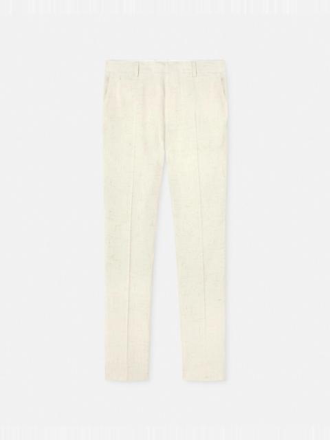 VERSACE Silk-Blend Malfilé Formal Pants