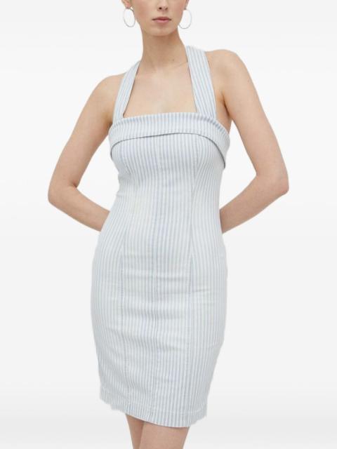 GUESS USA halter striped mini dress