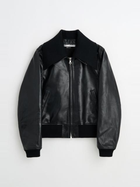 Our Legacy Radar Bomber Malleable Black Bull Hide