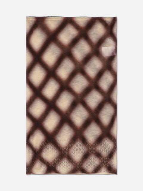 PERVERZE SPRAY-PAINTED CHECK KNIT SKIRT