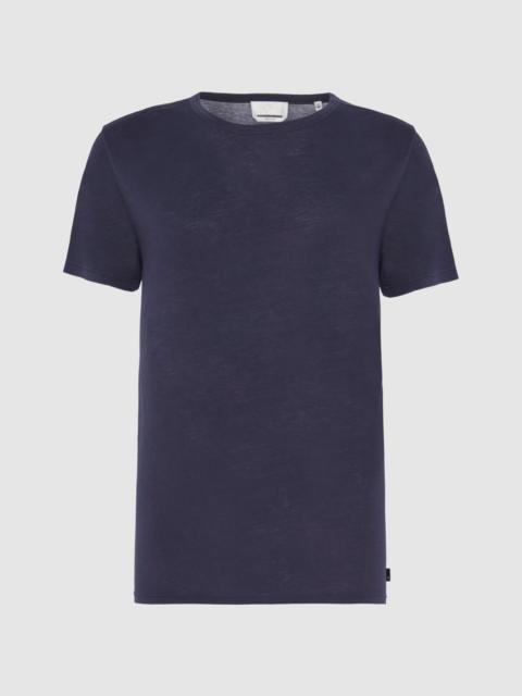 7 For All Mankind Featherweight Cotton Tee in Navy