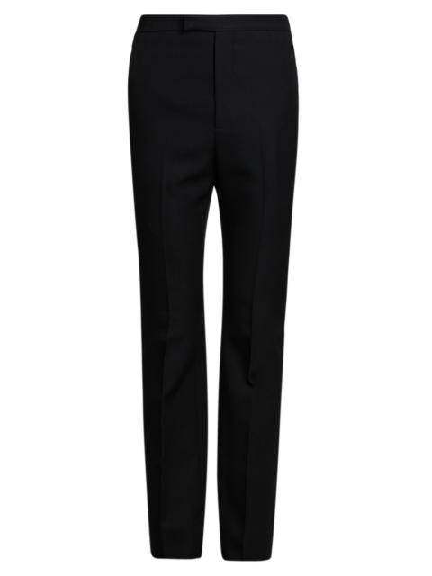 Alexander McQueen Men's Wool Slim Bootcut Trousers - Black