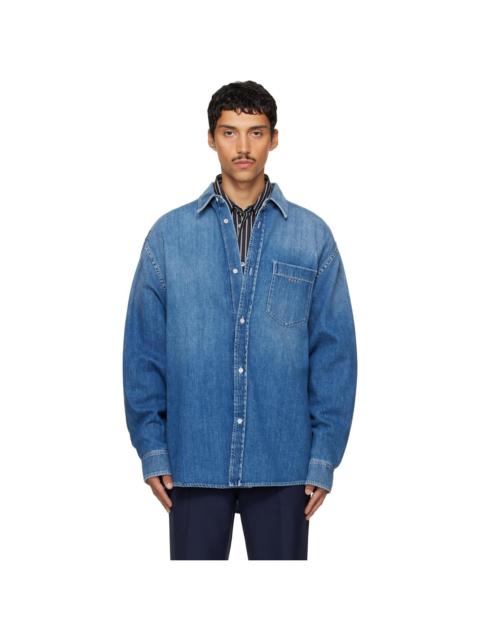 Marni Blue Faded Denim Shirt