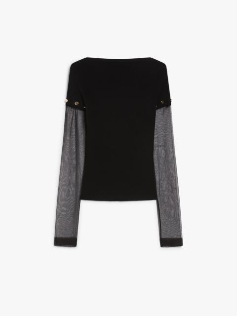 Sportmax ALCIDE Fitted jumper in stretch viscose