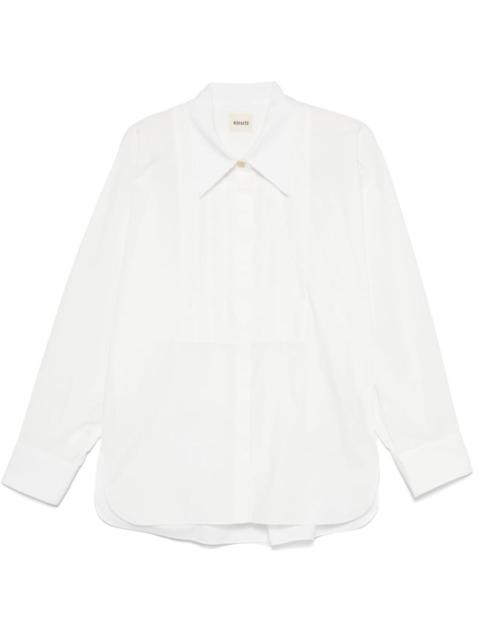 KHAITE pintuck-detailed shirt