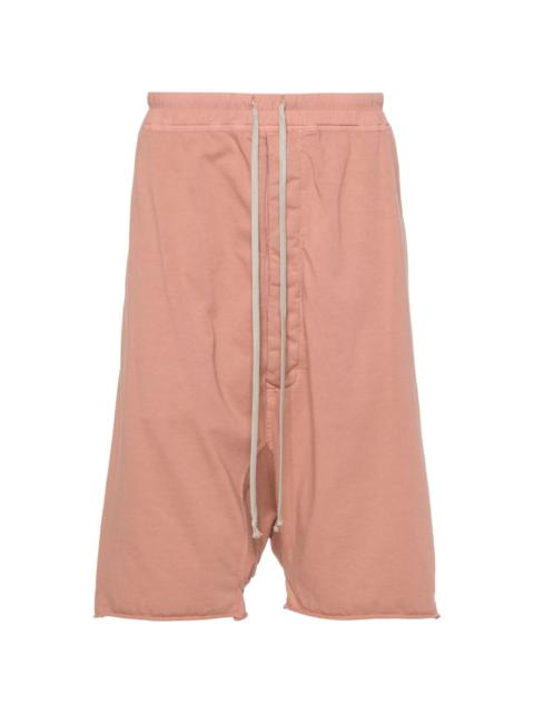 Rick Owens DRKSHDW drop-crotch cotton track shorts