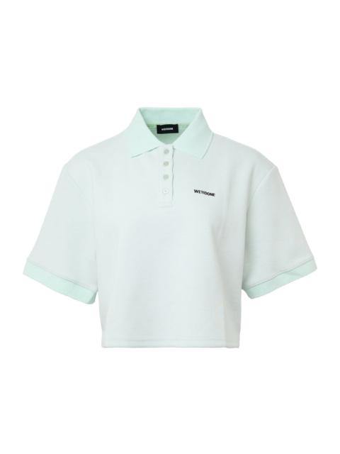 We11done Mint Womens Cropped Polo T-Shirt