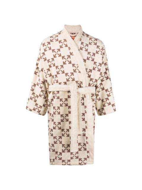 Off-White 화살표 패턴 robe