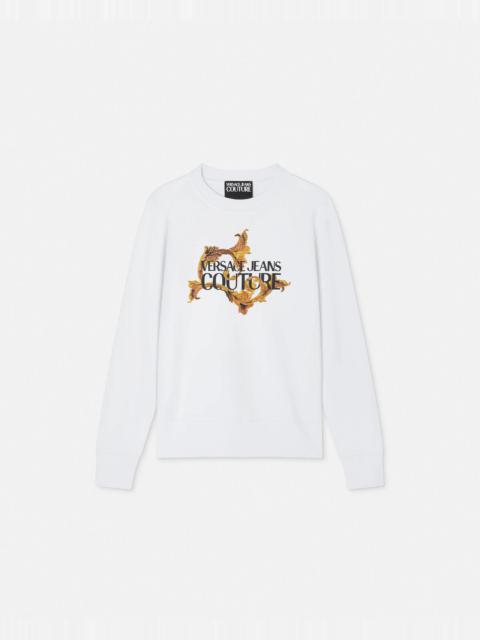 VERSACE JEANS COUTURE Crystal Porcelain Barocco Sweatshirt