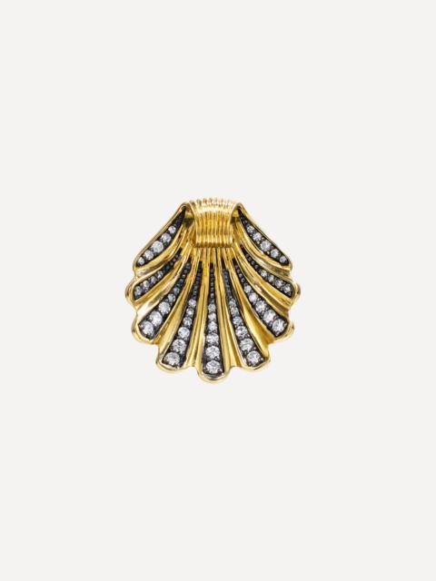 By Pariah 14ct Gold Shell Pendant