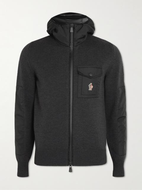 Moncler Grenoble Shell-Trimmed Wool-Blend Hooded Ski Jacket