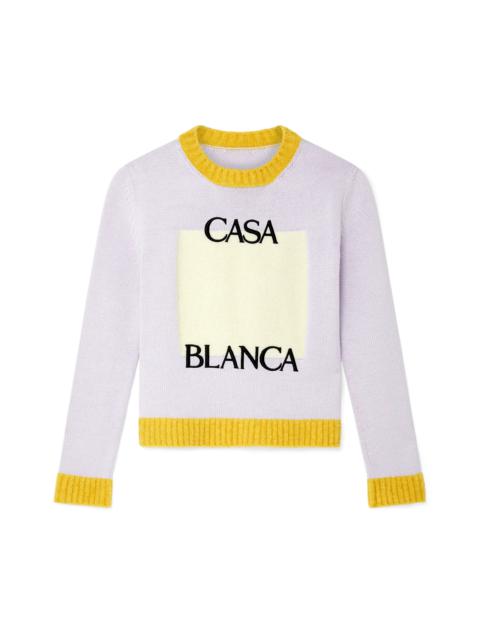 CASABLANCA Lilac Casa Knit Sweater