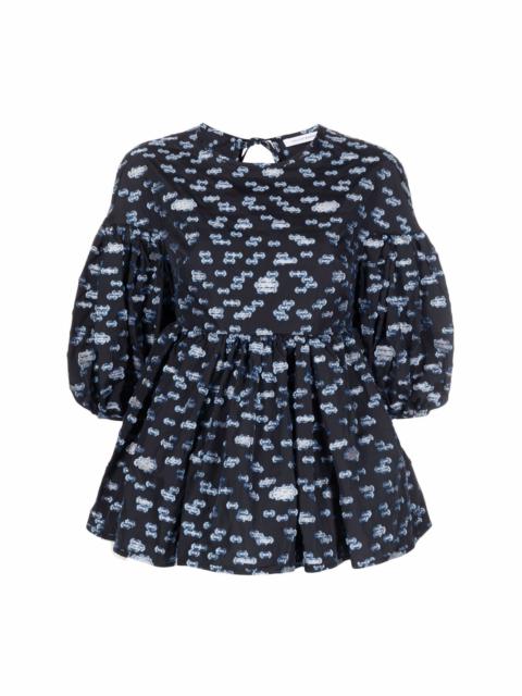 CECILIE BAHNSEN Jerry puff-sleeve blouse