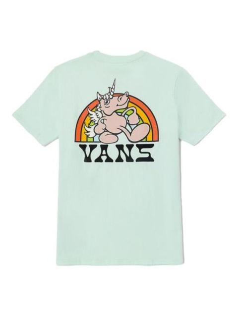 Vans (WMNS) Vans Unicorn Rainbow T-shirt 'Lake Green' VN0008ZNBQC