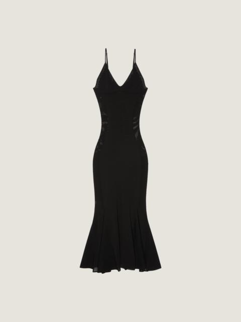 Givenchy MIDI DRESS IN OPENWORK KNIT