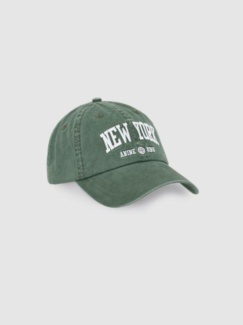 ANINE BING Jeremy Baseball Cap New York University - Cilantro
