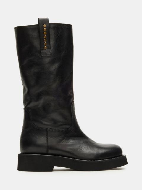 STEVE MADDEN RIDGE BLACK LEATHER