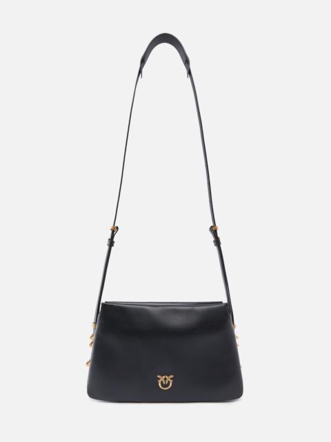 PINKO MINI ONE, TWO, THREE BAG IN LEATHER WITH SHOULDER STRAP