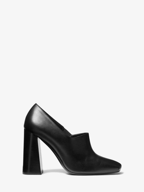 MICHAEL KORS COLLECTION Sofia High Throat Leather Pump