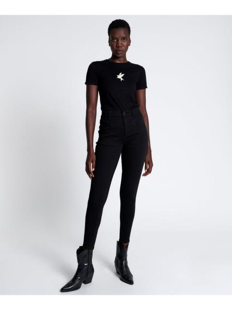 ONE TEASPOON Preachers High Waist Skinny Stretch Denim Jeans - Jett Black