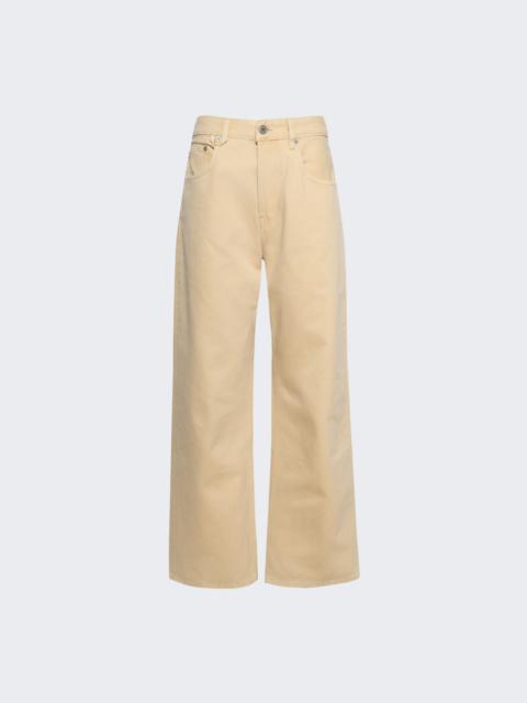 JACQUEMUS The Wide De-nîmes Denim Pants Light Beige