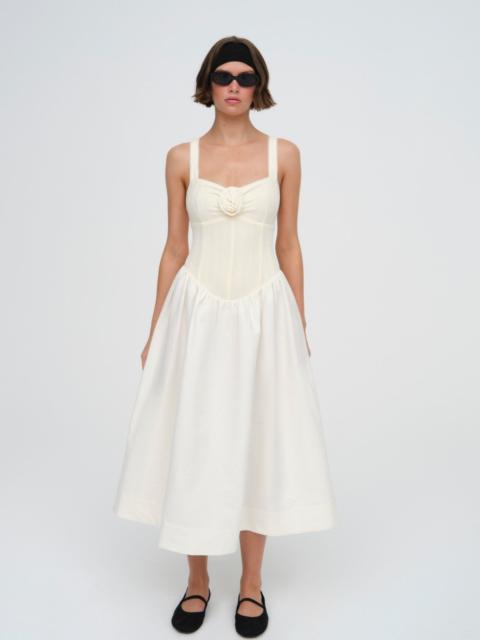 For Love & Lemons Billie Pointelle Midi Dress
