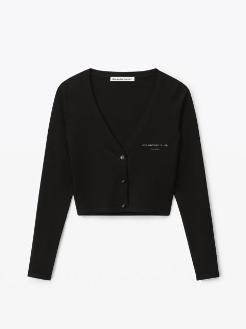 Alexander Wang CARDIGAN IN STRETCH VISCOSE KNIT