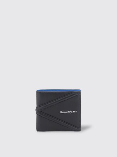 Alexander McQueen wallet in micro grain leather