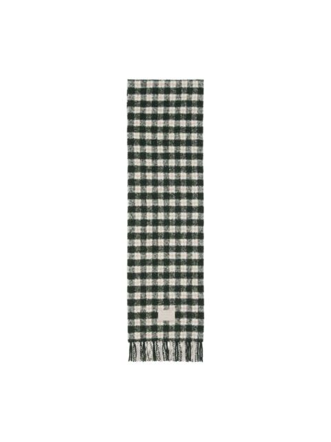 Acne Studios checked fringed scarf
